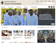 Tablet Screenshot of dioceseofgrandrapids.org